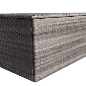 'Algarve' Large Rattan Waterproof Outdoor Garden Cushion Storage Box